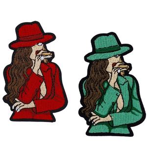 Low MOQ Fashion Black <span class=keywords><strong>Girl</strong></span> Magic Custom patch ricamo Gum Design Black <span class=keywords><strong>Girl</strong></span> <span class=keywords><strong>Power</strong></span> Applique per vestiti ricamati - Product Image 2