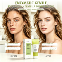 Gel exfoliant enzymatique à la Centella Asiatica BLIW Private Label 120g, nettoyant doux, blanchissant, hydratant, réparateur pour le soin de la peau