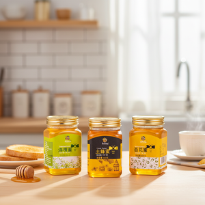 Miel d'acacia naturel brut et miel multifloral sauvage de haute qualité pour apiculteurs, bouteille de 500g, OEM/ODM disponible - Product Image 3