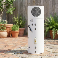 Nuevo Calentador de Agua con Bomba de Calor de Fuente de Aire Todo en Uno R134a 0.5P con Descarga Lateral, Color Blanco, para Interiores, Sin Wifi