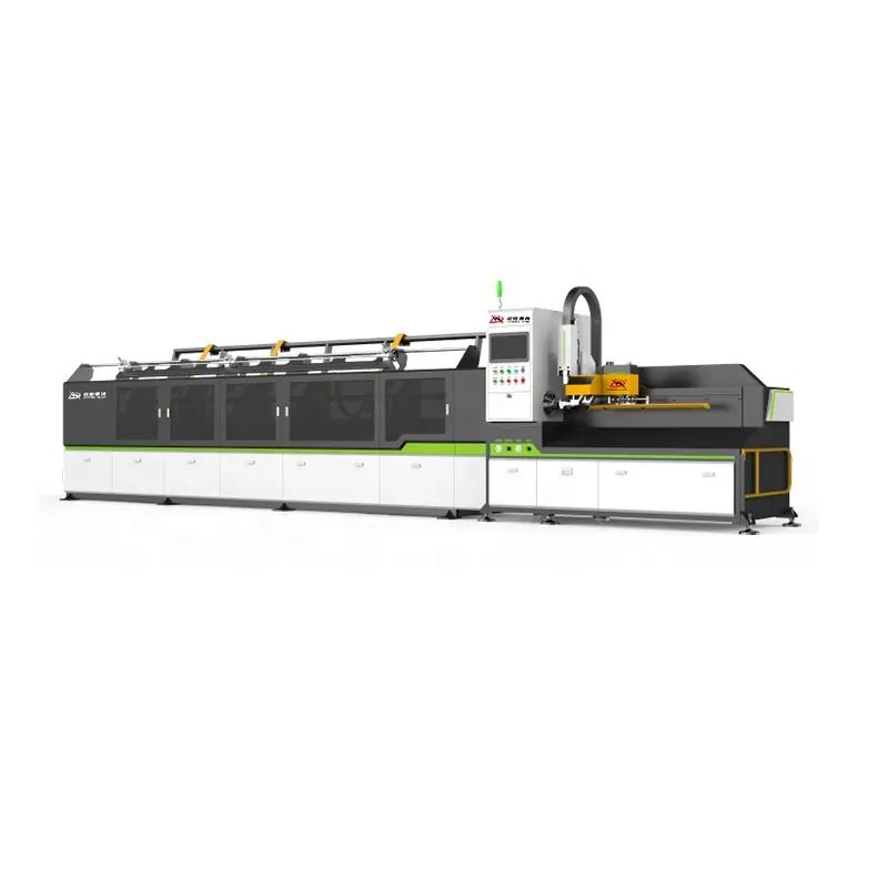 Machine de découpe laser à fibre de chargeur automatique Machine de découpe laser en acier à structure de tube de faisceau en H