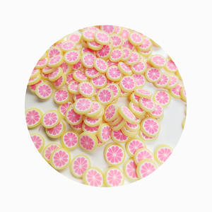 Vente en gros 3D <span class=keywords><strong>pamplemousse</strong></span> polymère tranches argile lumineuse arrose pour le bricolage artisanat minuscule mignon fruits en plastique Klei boue - Product Image 2