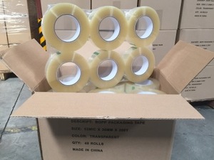 Hiệu Suất Cao <span class=keywords><strong>Bopp</strong></span> Bao Bì Trong Suốt Băng Acrylic Xé Bằng Tay Vận Chuyển Đóng Gói Băng Cho An Toàn Carton Niêm Phong Hậu Cần - Product Image 3