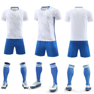 축구 저지 세트 성인 어린이 남녀 공용 여름 스포츠 훈련 짧은 소매 사용자 정의 팀 이름 항균 100% 폴리에스터 - Product Image 6