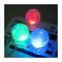 Bon prix, diodes LED RVB, ampoule LED 10 mm avec lentille transparente, lentille diffuse laiteuse, anode commune, cathode commune, 250 pièces par sac