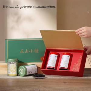 Kotak Kemasan Seri Kertas Hadiah Mewah Magnetik Custom 100g, Ukuran 280*162*83mm, <span class=keywords><strong>2</strong></span>&3 Kaleng, Tahun Baru Imlek, Logo Dicetak - Product Image 2