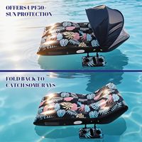 Fauteuil inclinable gonflable en forme de S pour adulte, chaise longue en PVC avec dossier réglable, poignée portable, matelas flottant en forme de U gonflable
