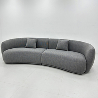 Canapé d'angle moderne en tissu velours sur mesure de l'usine de Foshan pour appartements, villas, hôtels et salons