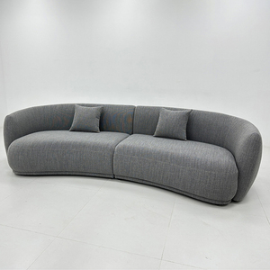 Foshan fabbrica soggiorno divano tavolo e sedie fornitura tessuto bianco divano sezionale personalizzato - Product Image 6