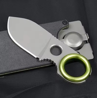 Draagbare Zakmes Edc Camping Multi-Tool Vast Mes Sleutelhanger Mes Multifunctioneel Mini Fruitmes Voor Zelfverdediging Wandelen