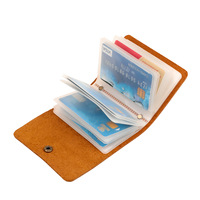 Dompet Kartu Kulit Asli Crazy Horse Full Grain dengan Resleting, Tempat Penyimpanan Kartu dan Paspor dari Kulit Asli