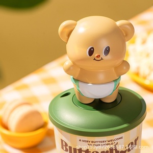 Genuine Butter <b>Bear</b> Shaped Cup-Butter <b>Bear</b> Doll Toy <b>Cute</b> Design Straw Type Environmental Protection General Use - Product Image 2