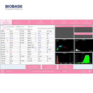 Analizador Hematológico Veterinario Automático de 5 Partes BIOBASE <span class=keywords><strong>BH</strong></span>-HA610VET, 60 Pruebas por Hora, <span class=keywords><strong>29</strong></span> Parámetros para Clínica Veterinaria - Product Image 2