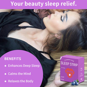 ハーブサプリメント睡眠口腔ストリップメラトニン深い睡眠サプリメントガンマ-アミノ酪酸睡眠溶解口腔ストリップ - Product Image 3