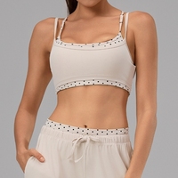 Soutien-gorge de sport respirant à bretelles fines doubles, extensible dans quatre directions, avec maintien élevé pour la gym et le yoga