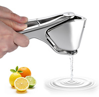 Presse-agrumes manuel robuste et pliable en métal pour citrons et agrumes