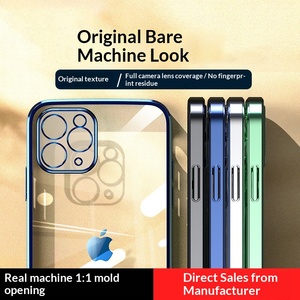 Custodia Protettiva Trasparente Premium con Placcatura per <span class=keywords><strong>iPhone</strong></span> 17 Air 16 15 14 Plus <span class=keywords><strong>13</strong></span> 12 11 Pro Max Xr Xs Max 8 7 Plus - Product Image 2