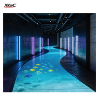 Panneau de sol LED HD résistant à l'usure avec écran interactif en PC pour salons automobiles, mariages, banquets, centres commerciaux et performances immersives