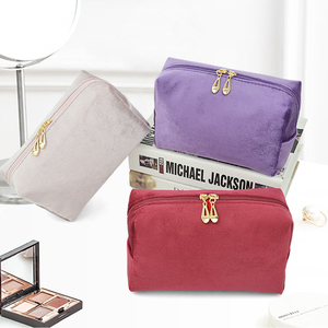 Semplice design Multi-colore di velluto trapuntato pochette per il trucco con motivo a caramella <span class=keywords><strong>porta</strong></span> pennelli ottagonali alla moda - Product Image 3
