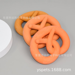Jouet à mâcher en caoutchouc pour chien, forme volant de voiture, taille moyenne, durable - Product Image 2
