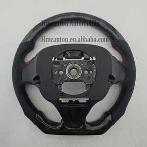 Productos Populares: Volante de Fibra de Carbono Forjado con Cuero Perforado, Compatible con Honda Civic de 8ª Generación - Product Image 2