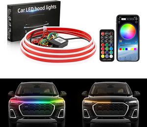 Bande lumineuse de capot de voiture APP BT Music Control RGB Feux de circulation diurne Clignotants pour BMW <span class=keywords><strong>AUDI</strong></span> Voitures SUV Camions Moto - Product Image 1