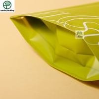 Pochette souple personnalisée en aluminium à fenêtre transparente, écologique, étanche, refermable avec fermeture éclair, pour l'emballage de chaussures, vêtements, chaussettes et fourrures