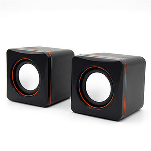 ลำโพงคอมพิวเตอร์ USB 2.0 สีดำ ขนาดกะทัดรัด สำหรับใช้งานในสำนักงาน - Product Image 3