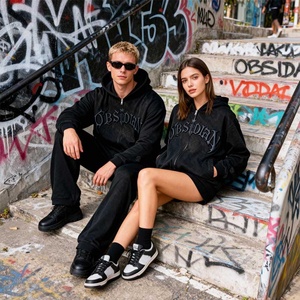 Sudadera con Capucha Y2K Unisex Oversize de Estilo Urbano Americano, Lavado Ácido, Ecológica, con Estampado Gráfico 3D Puff Personalizado, la Más Vendida del 2026 - Product Image 3