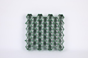 แผ่นปูหญ้า HDPE 50 มม. แบบแบน สำหรับงานหนัก ใช้ภายนอกอาคาร ทางรถวิ่ง ลานจอดรถ เสริมความแข็งแรงของพื้นดินแบบซึมน้ำได้ สำหรับสวนและกรวด - Product Image 3