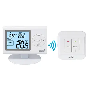 230V RF Weekly Programmable Electronic Underfloor Heating Room Thermostat 6A