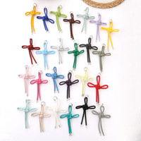 Porte-clés en cuir PU avec nœud Ruyi, de haute qualité, créatif, breloque de sac en nœud chinois, pendentif bijou tressé, vente en gros