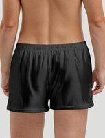 Sous-vêtements pour hommes en satin haut de gamme, pantalon de luxe à quatre coins, respirant pour l'été, sous-vêtements pour hommes à devant plat