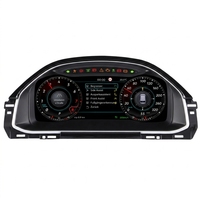 Monitor Digital para Automóvil de 12.3 Pulgadas, Plug-And-Play, con Temperatura del Aceite y TPMS, Color Negro, Instalación Directa para VW Bora 2016-2018