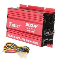Amplificateur audio stéréo de voiture mini Hi-Fi 2 canaux ZYSY MA-150 avec subwoofer pour moto