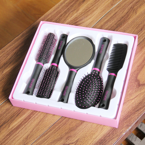 Chuyên Nghiệp Nhựa Phong Cách Mới Hot Bán Thời Trang Belle Tóc <span class=keywords><strong>Brush</strong></span> Gift <span class=keywords><strong>Set</strong></span> Cao Cấp Khuyến Mãi Hairbrush Và Comb <span class=keywords><strong>Set</strong></span> - Product Image 6