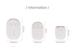 Vase en verre nordique JOYWOOD pour arrangement floral hydroponique, décoration moderne vintage pour la maison, poterie blanche - Product Image 6