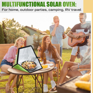 <span class=keywords><strong>Four</strong></span> <span class=keywords><strong>solaire</strong></span> portable ultra-compact avec panneau rigide et température maximale de 120°C pour la randonnée, le camping ou la plage - Product Image 5