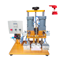 Halbautomatische 4-Rad-Schraubverschlussmaschine aus Edelstahl 304 mit Manueller Beladung für Getränke- und Chemieindustrie