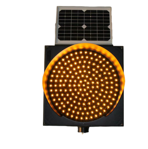 Lampe stroboscopique ronde pour autoroute, fabricant chinois, lumière de signalisation routière à <span class=keywords><strong>LED</strong></span> solaire jaune clignotante, signalisation routière - Product Image 6