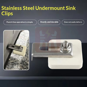 Supporti Antiscivolo SPEEDONE in Acciaio Inox per Lavelli Sottopiano, Accessori di Fissaggio per Lavello da Cucina, Modello Fujian - Product Image 5