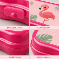 Boîte à lunch pour enfants en plastique 3D, style mignon, avec couvercle en plastique, stockage alimentaire écologique pour l'école et le camping