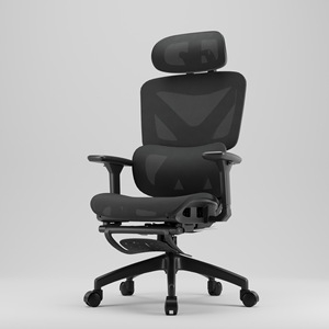 Silla de oficina giratoria con respaldo alto de lujo contemporáneo, asiento de ordenador ergonómico de malla de soporte Lumbar para un trabajo cómodo, estilo CEO - Product Image 4