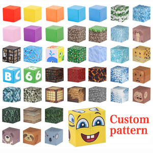 Jouets éducatifs Montessori pour enfants blocs de construction magnétiques bricolage <span class=keywords><strong>Puzzle</strong></span> magnétique jouets pour enfants 32 pièces <span class=keywords><strong>Cubes</strong></span> magnétiques 3.3cm - Product Image 2