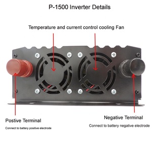 Convertisseur intelligent portable AC/DC monophasé à onde sinusoïdale pure 1500 W 48 V 220 V avec transformateur en cuivre véritable 50/60 Hz - Product Image 5