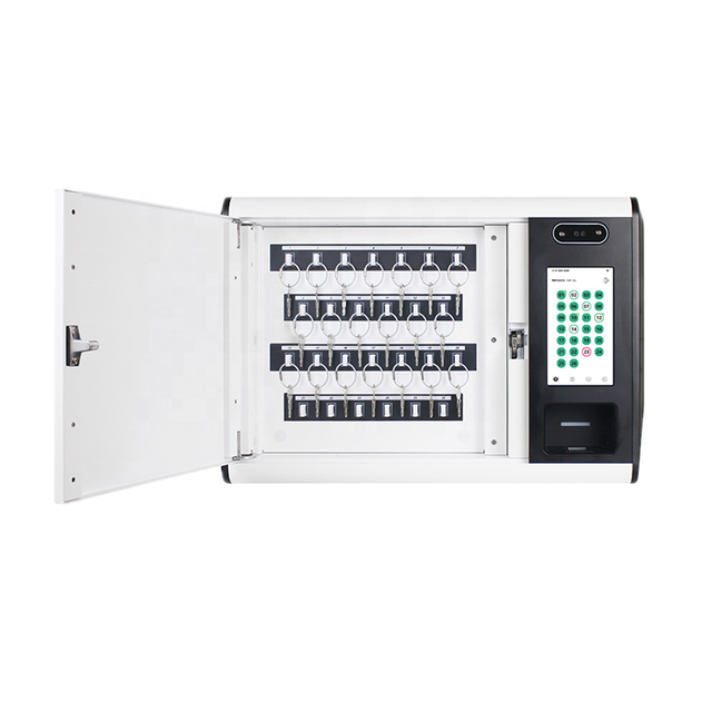 Hot Sell Landwell K26 AI Intelligent Key Management System 26 Keys Safe Cabinet 7" Touchscreen 1.5mm Thick Steel Customized