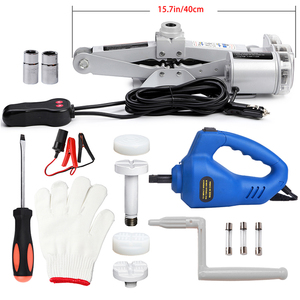 Portable 12V Electric <strong>Scissor</strong> <strong>Jack</strong> 20kVA with 420mm Max Height Steel Repair Tool with LED Light for <strong>Car</strong> Emergencies - Product Image 4