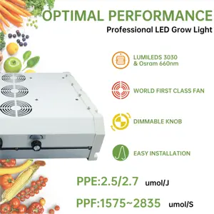 Professional 2023 Dimmable Bloom Booster Led Grow Lights Full Spectrum For Plants Grow