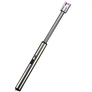2021 Hot Sale Long Stick Elektrisches Grill feuerzeug Benutzer definiertes USB ARC Küchen feuerzeug für Camping im Freien