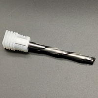 Grewin Tools Fraise à compression monobrin à hélice de 45°, revêtement DLC, HRC55, en carbure, pour routeur CNC et bois, OEM 1 Milling
